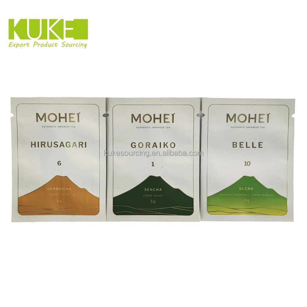 Custom Printed Food Packaging Bag Small Size Three Side Seal Bag Coffee Sachet Coffee Bag For Coffee