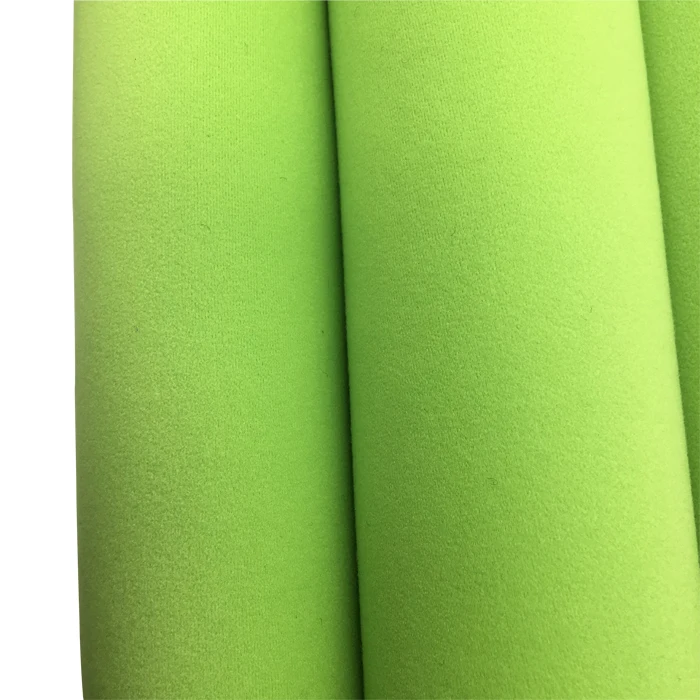 Soft stretchy neoprene brushed polyester terry fabric warm keeping for orthopedic supports 2mm