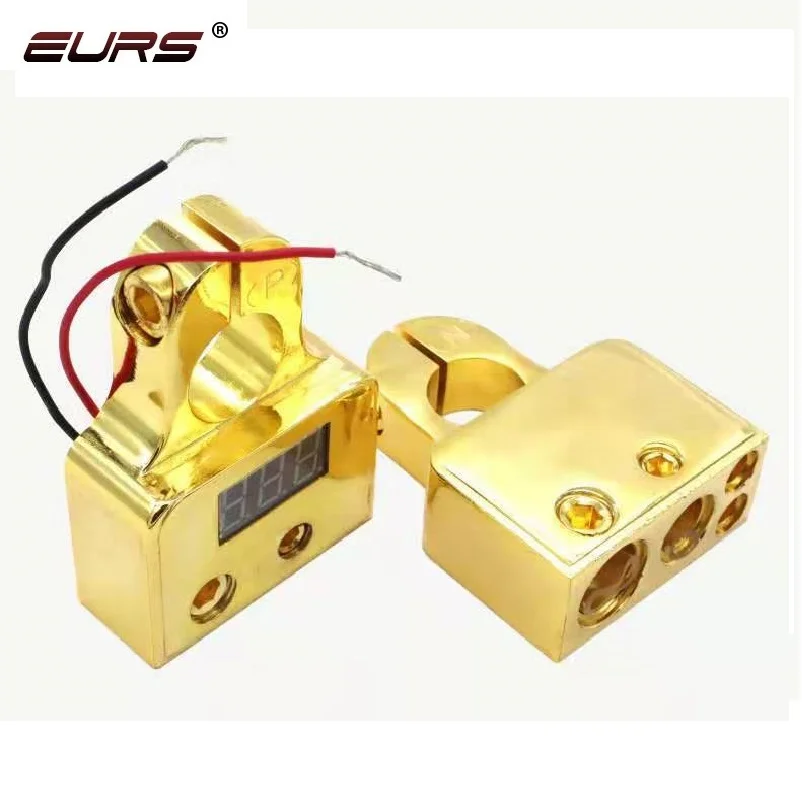 Car digital display zinc alloy battery terminal for automobile sound conversion