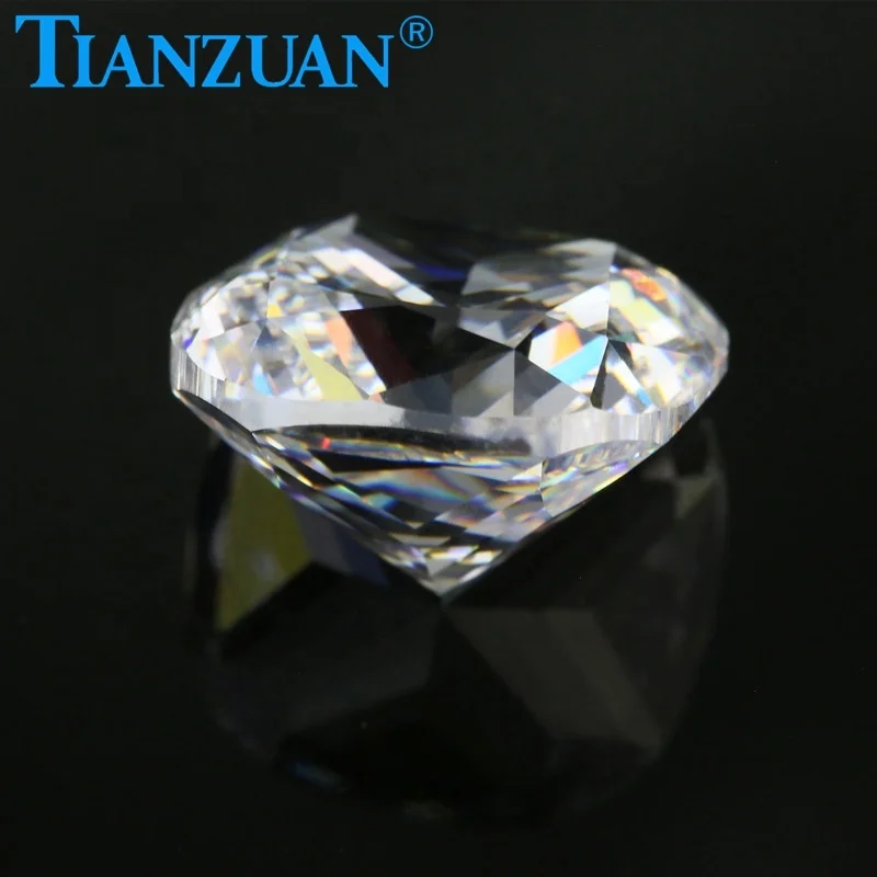 6A quality White Cushion cut Synthetic Diamond for cubic zirconia cz stone