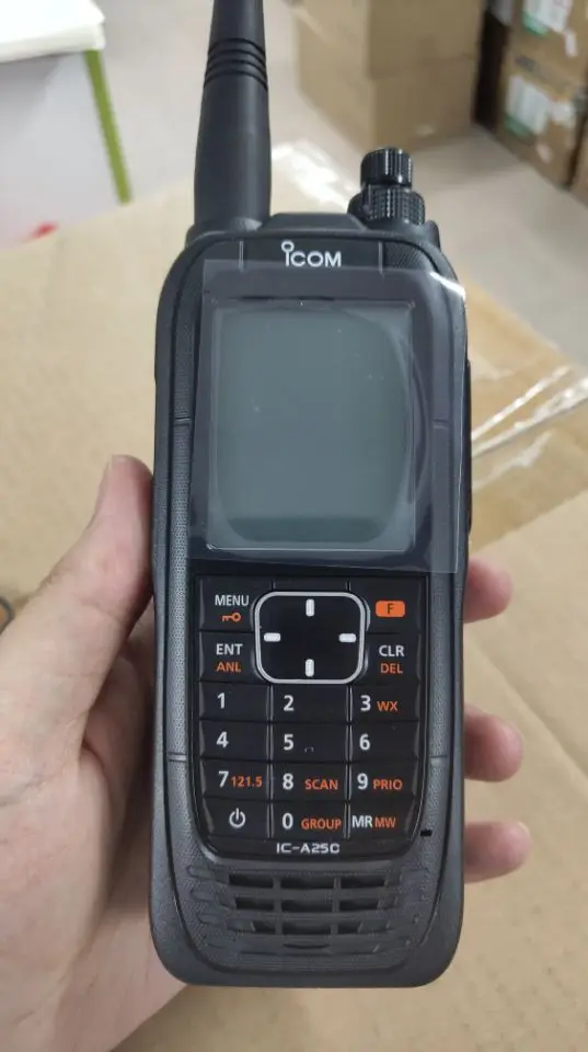 IC A25C VHF AIR BAND TRANSCEIVERS walkie talkie radio with OPC-2379