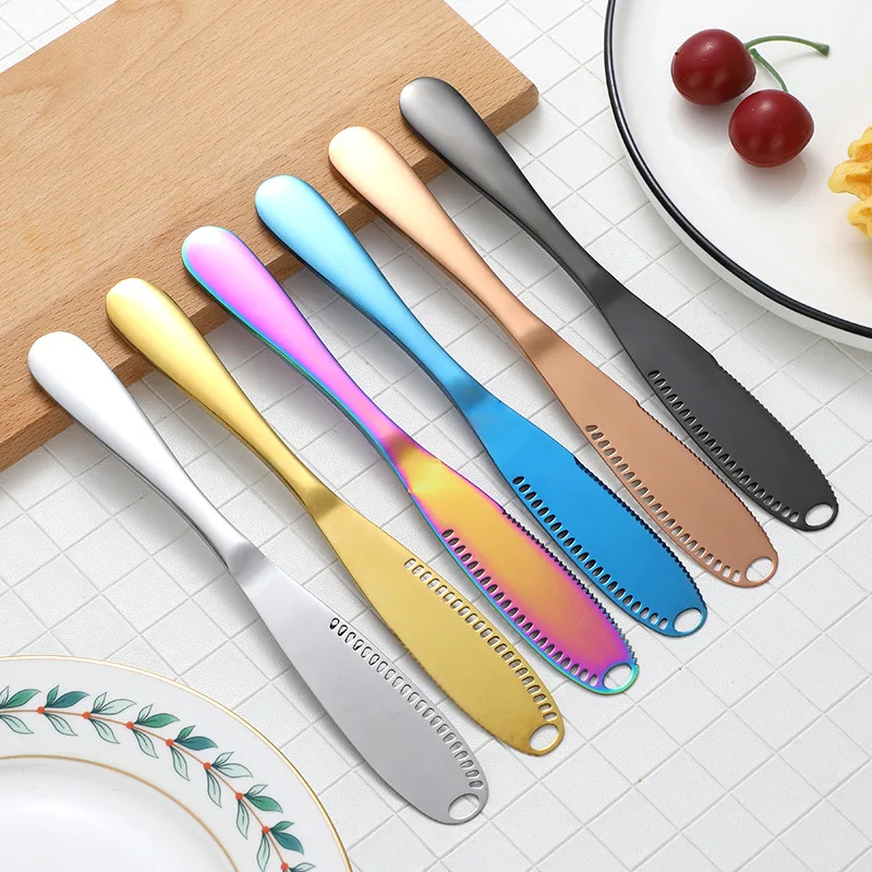 Multipurpose Dinner Butter Knife Stainless Steel Spreader Cold Chocolate and Soft Cheese Knife