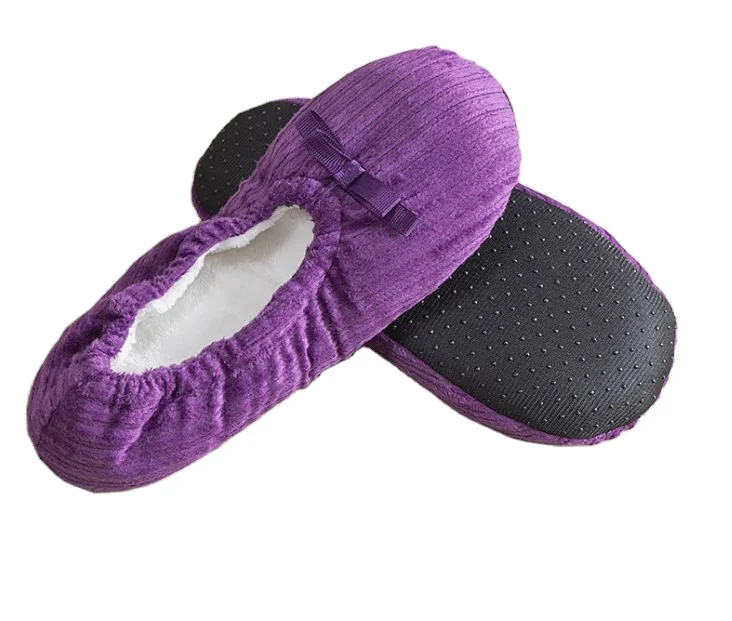 Warm soft Ballet Slippers winter Dance Shoes Gymnastics Training Shoes for Adults