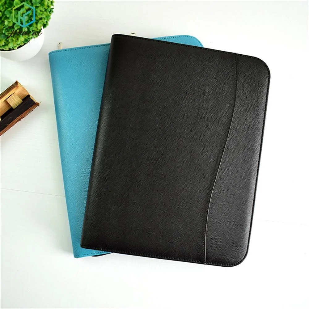 
Wholesales PVC/Leather stationery Conference leather portfolio of business with card holders 