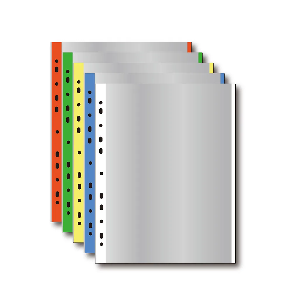 Прозрачный Полипропиленовый протектор с 11 отверстиями, прозрачные пробивные карманы A4, размер букв, размер легального размера FC