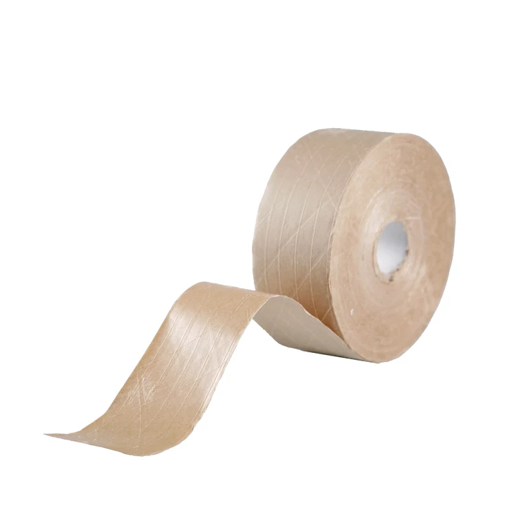 Starch glue high quality Reinforced printed Gummed Shipping water activated kraft paper Tape