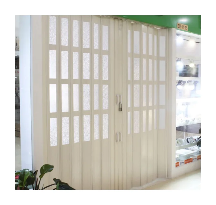 Long Time Use Family Wardrobe Folding Door With Louvre Design