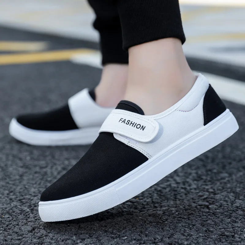 New Model Casual Shoes Walking Style Sneakers  Soft Low Top Canvas Mens Shoes