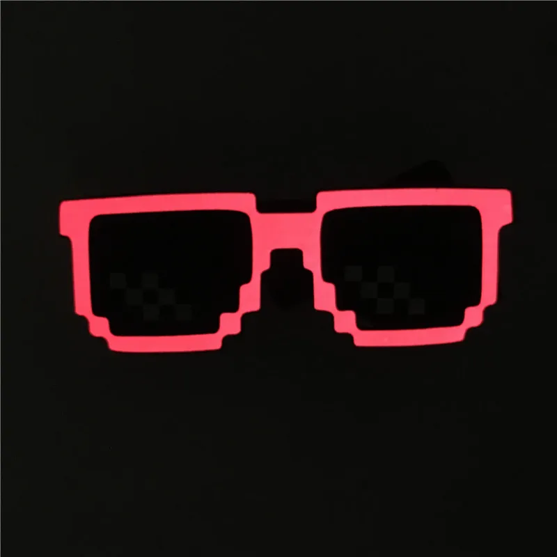 2022  glowing rave EL panel  Mosaic party neon flashing glasses for Festivals, Halloween Christmas Birthday,party