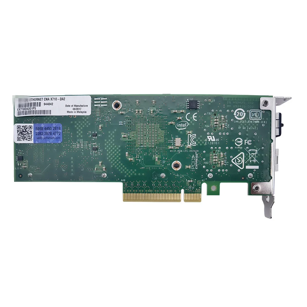 Intel X710-DA2 10GbE сетевой адаптер: двухпортовый высокопроизводительный подключение для продвинутых центров обработки данных