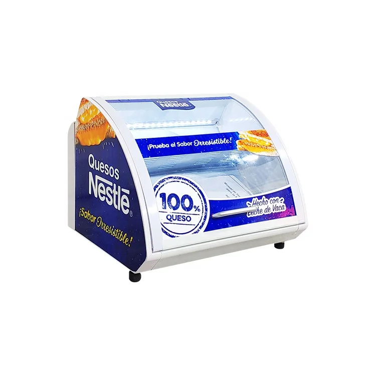 Meisda SC15 15L counter top mini display cabinet fridge small gum chocolate display cooler refrigerator