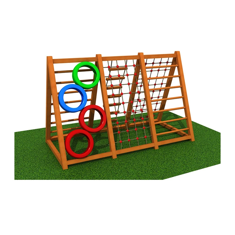 Montessori wood playground kids playground outdoor  wooden climbing equipment for kids
