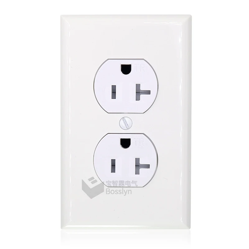 Electrical Outlet 20 Amp 125 Volt 5-20R Tamper Resistant Duplex Receptacle 20 Amp Wall Socket UL