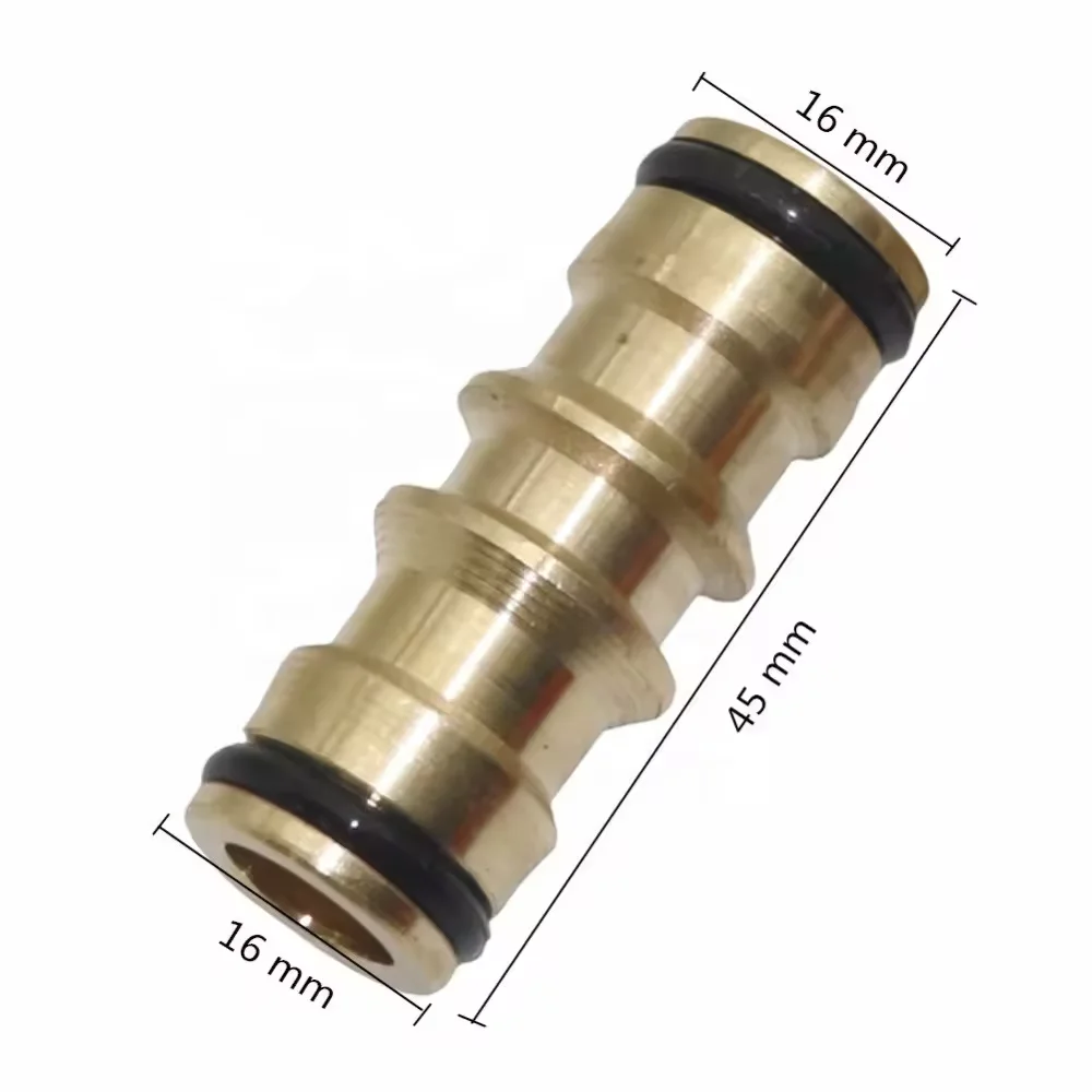Brass Hose Straight Barb Fittings Quick Connect Car Wash Water Pipe Fittings Garden Water Hose Connector Brass Coupling
