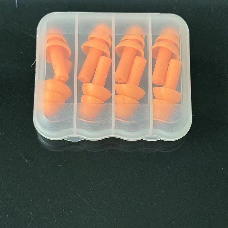 100MOQ Silicone Earplug Noise Reduction Ear Hearing Protection Reusable Ear Plugs Anti noise For Swimming sleeping Industrial