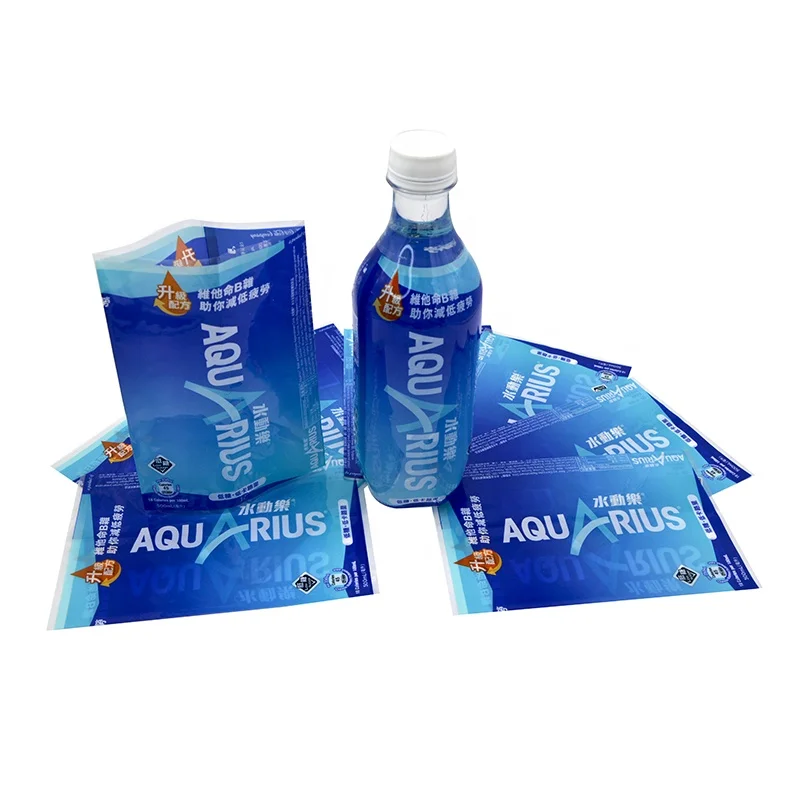 Custom Heat Seal Water Plastic Bottle Packaging Sleeve,PVC Film shrink Sleeves Wrap Label For PET Bottles
