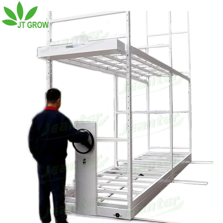 4ft*8ft Agricultural hydroponics indoor grow rolling racks with led