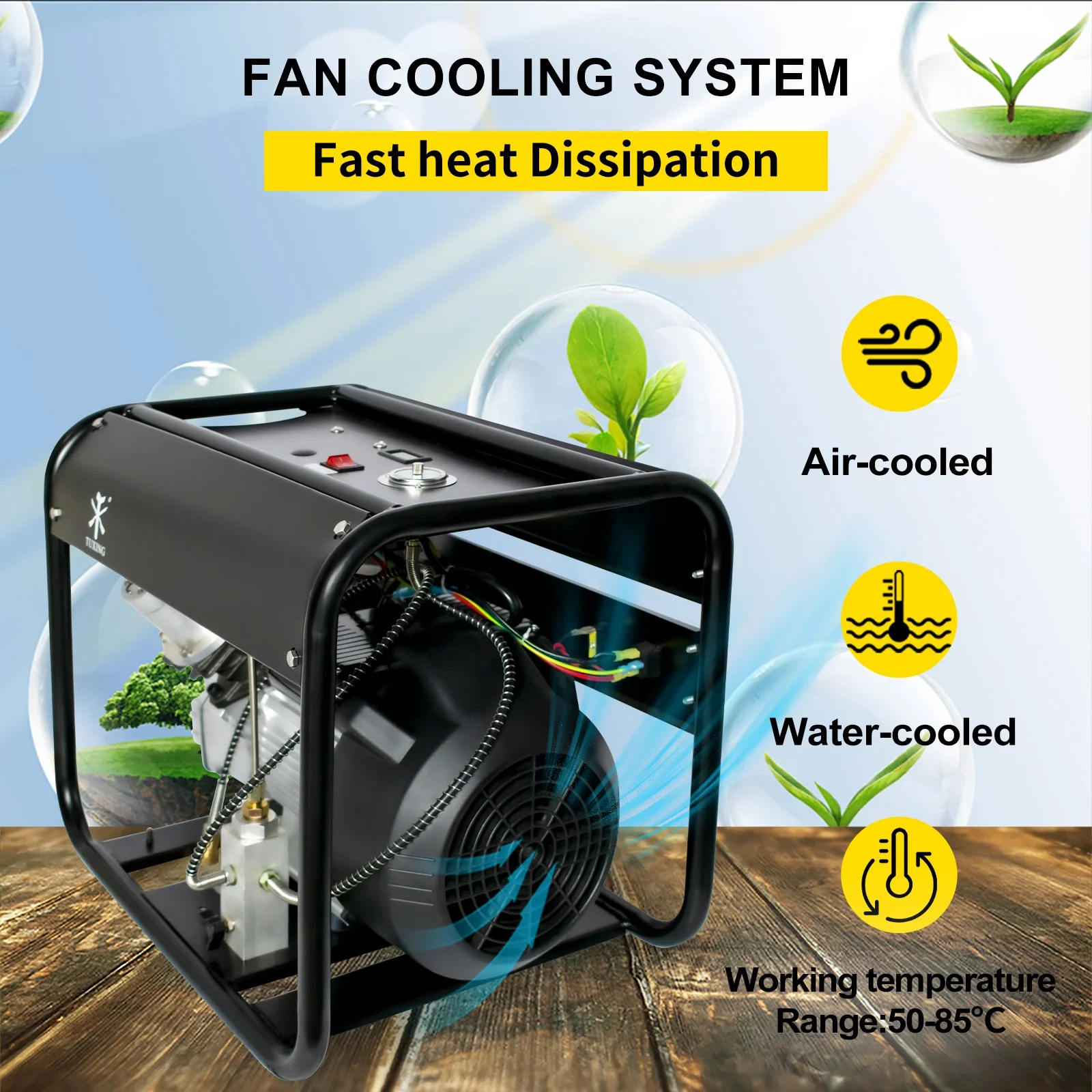 TUXING Auto Stop 4500psi 300bar 30mpa High Pressure Electric Air Compressor Pump for Scuba