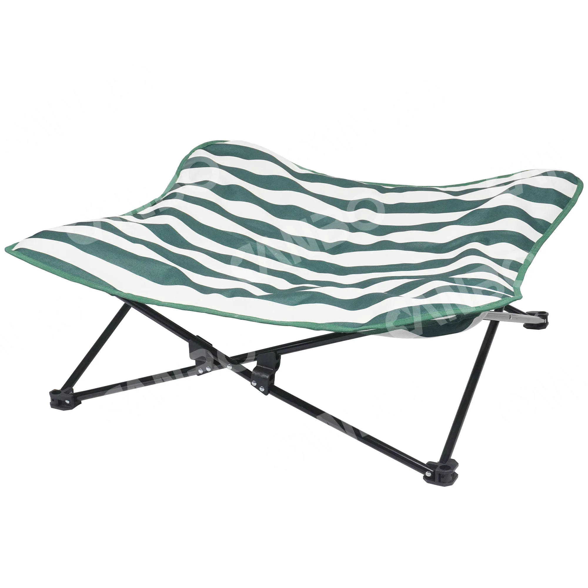 Wholesale pet elevated bed flower shaped striped dog bed foldable portable luxury moistureproof dog bed  high quality