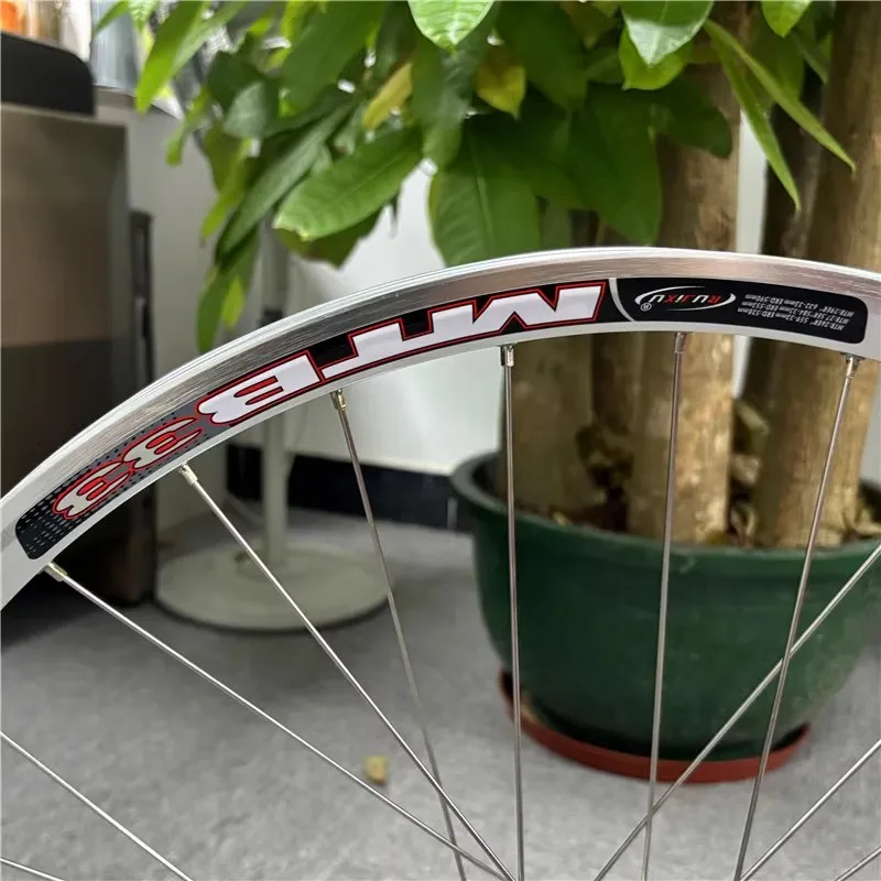 MTB 32H AM high strength silver rims RUJIXU Mountain aluminum alloy disc brake wheels