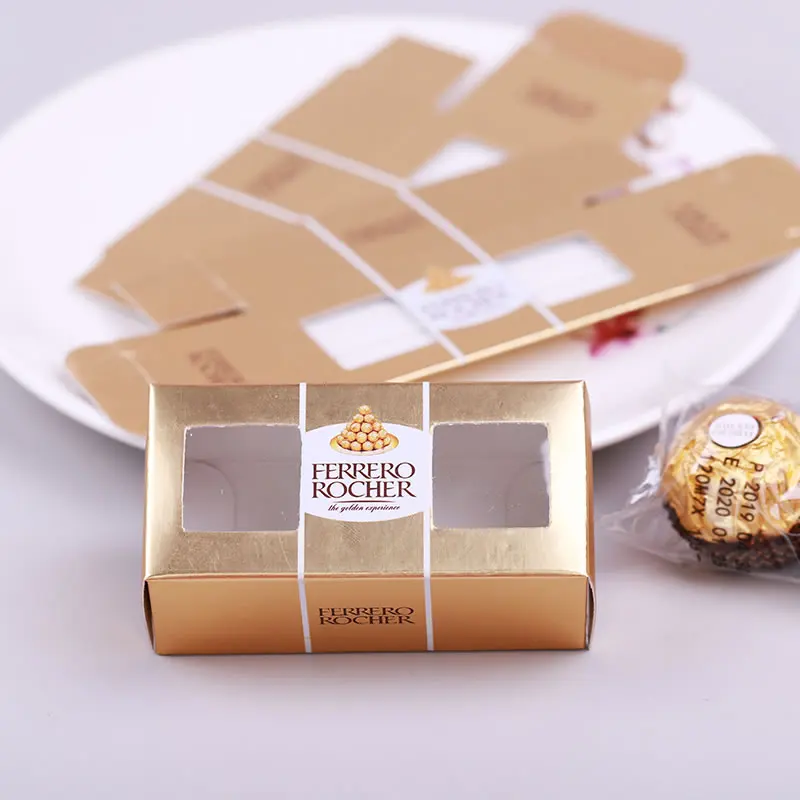 New Ferrero Rocher Paper Gift Box Wedding Favor Chocolate Packaging Candy Box Birthday Party Decorations