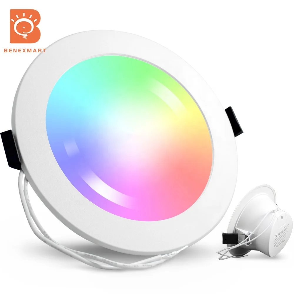 Умный светодиодный светильник Benexmart Zigbee 3 0 7/10/15 Вт RGB потолочный Tuya SmartThings приложение для голосового управления через Alexa Echo Plus напрямую