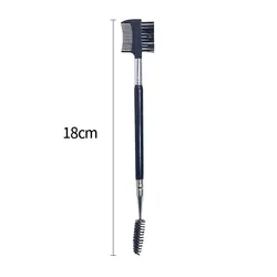FEIYAN Wholesale Private Label Makeup Single Wooden 2 in 1 Eyebrow Eyelash And Eyebrow Comb Brush