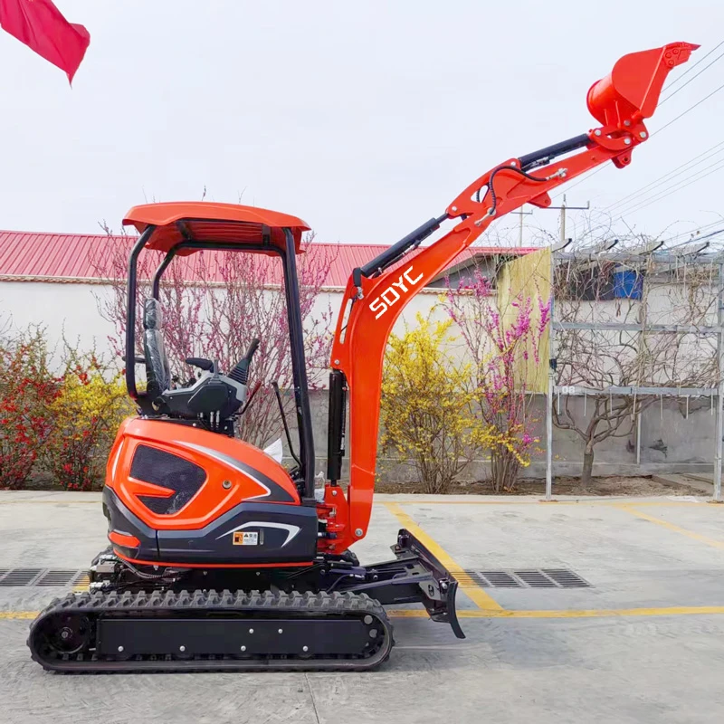 Factory Price 2 ton mini Excavator Hydraulic crawler bagger Small home Digger for Sale