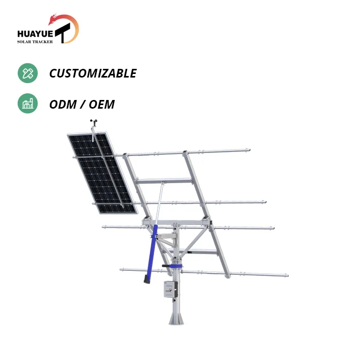Huayue solar tracker-5KW HYS-8PV-144-LSD dual axis sun solar tracker solar tracking system solar panel sun tracker