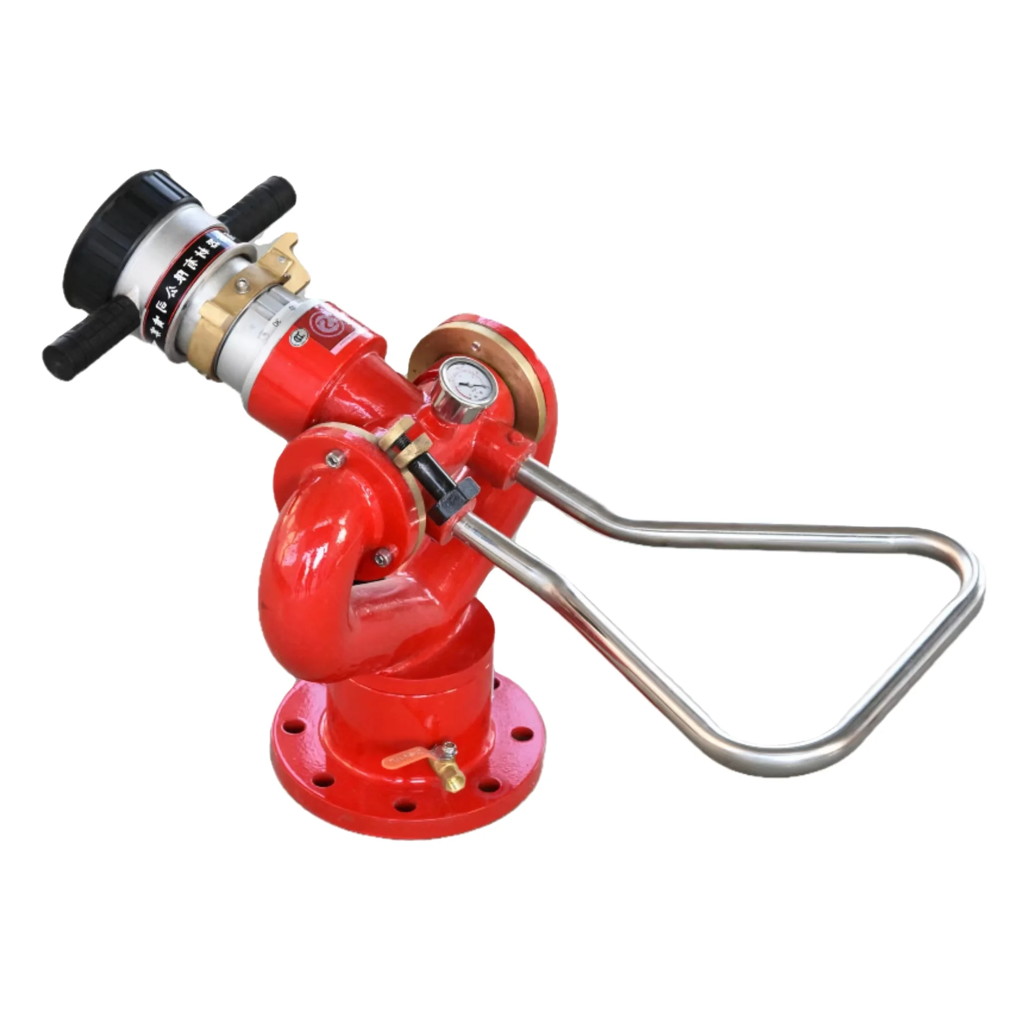 XHYXFire AL 10mm Flange Fixed 40L/s Fire fighting water monitor Fire fighting water cannon
