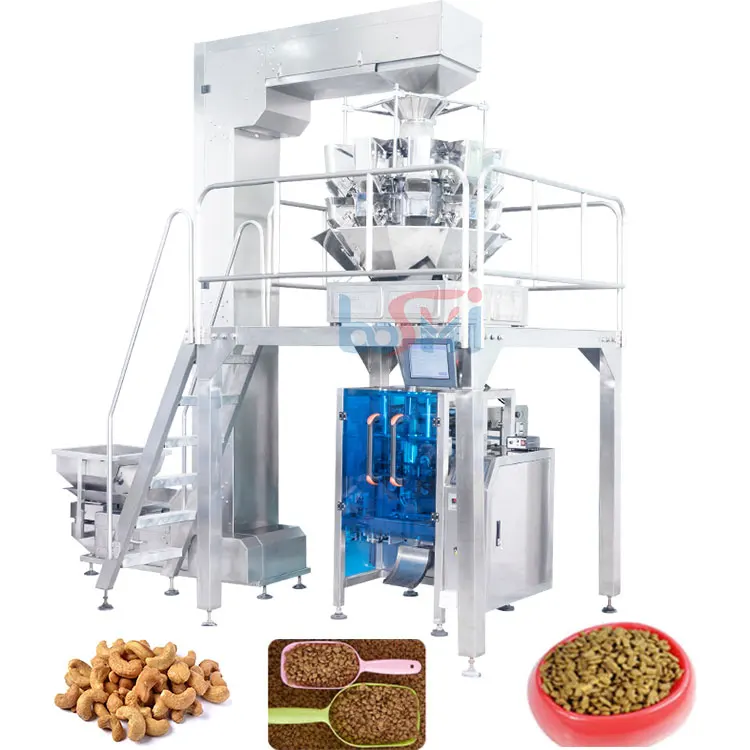 Multihead weigher melon seeds packaging machinery dog food packing machine cat food packaging machines