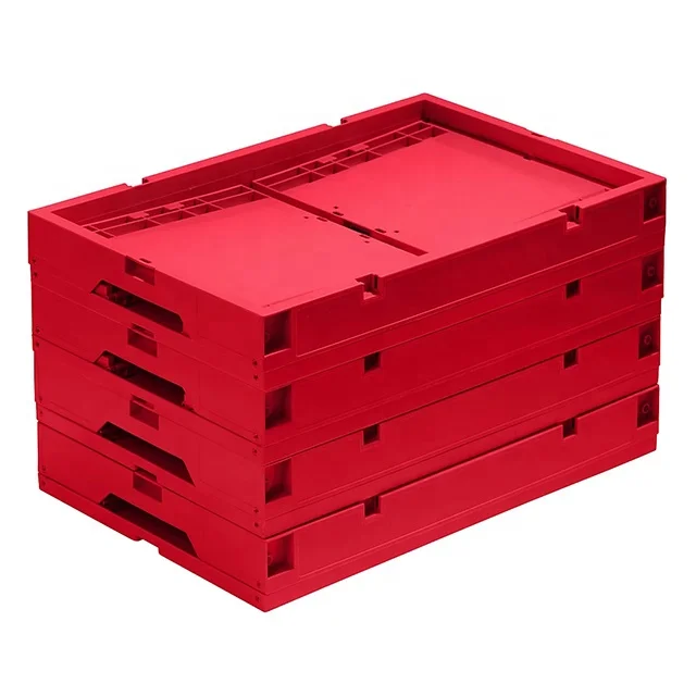 Factory direct sale folding plastic boxes, collapsible plastic containers