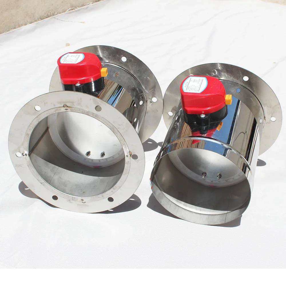 Air conditioning volume damper ventilation duct damper with motor/ actuator AC 220 v  or DC 24 v