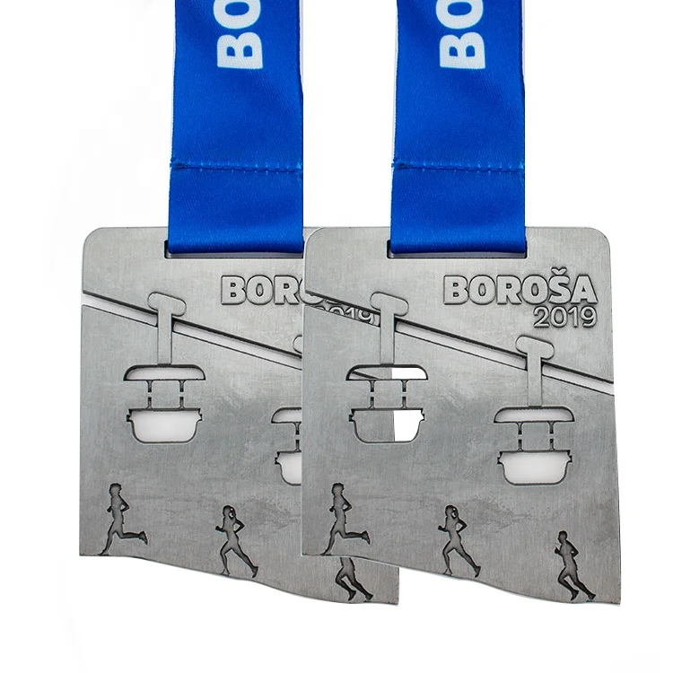 Производитель высечки полые антикварные серебряные марафонские медальоны металлические пользовательские логотип медали для бегунов спорта
