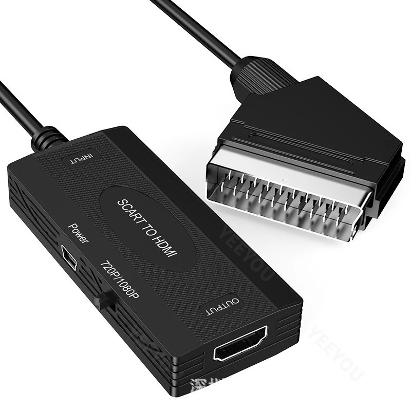 SCART to HDMl Converter 1080P HD SCART to HDM I Audio and Video Adapter