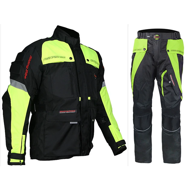 RIDING TRIBE  Winter Safest Mens Armored Sport Motorcycle Touring Clothing Jacket