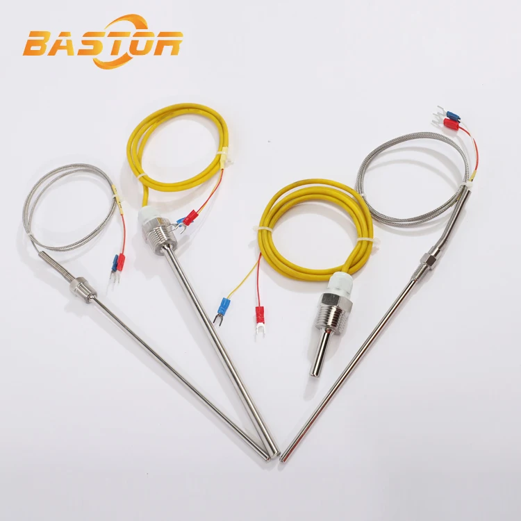 stainless steel rtd pt100 k type Thermocouple Temperature Sensor for Industry Furnace