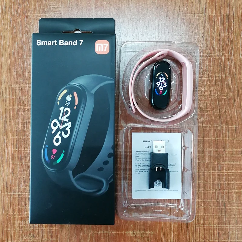 New M7 Smart Bracelet Watch Fitness Tracker Heart Rate Health Rate Monitor Blood Pressure Smart Sport Watch