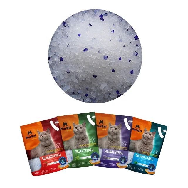 
China pet supplies EOM bulk order cat litter manufacturers non clumping cat litter cat litter silica crystals 