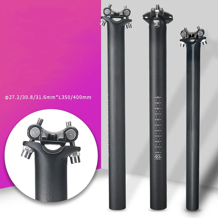 New bicycle seatpost 31.6 carbon fiber Folding Adjustable Integrated 30.9 bike Seat Post