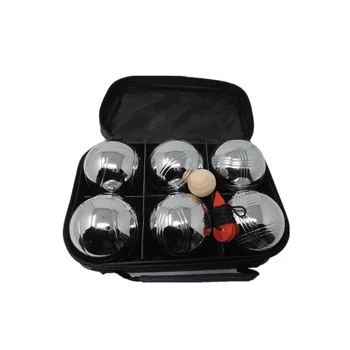  Металлический мини-набор Bocce/Petanque с черными шариками для всех