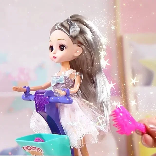 Hot Selling Fashion Beautiful Doll Toy Electric Princess Toy Car With Music And lights Princess Balance Car For Girl