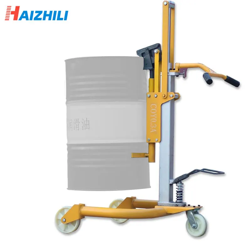 factory custom drum rotation handling equipment hydraulic vertical drum lifter oil drum carrier loader
