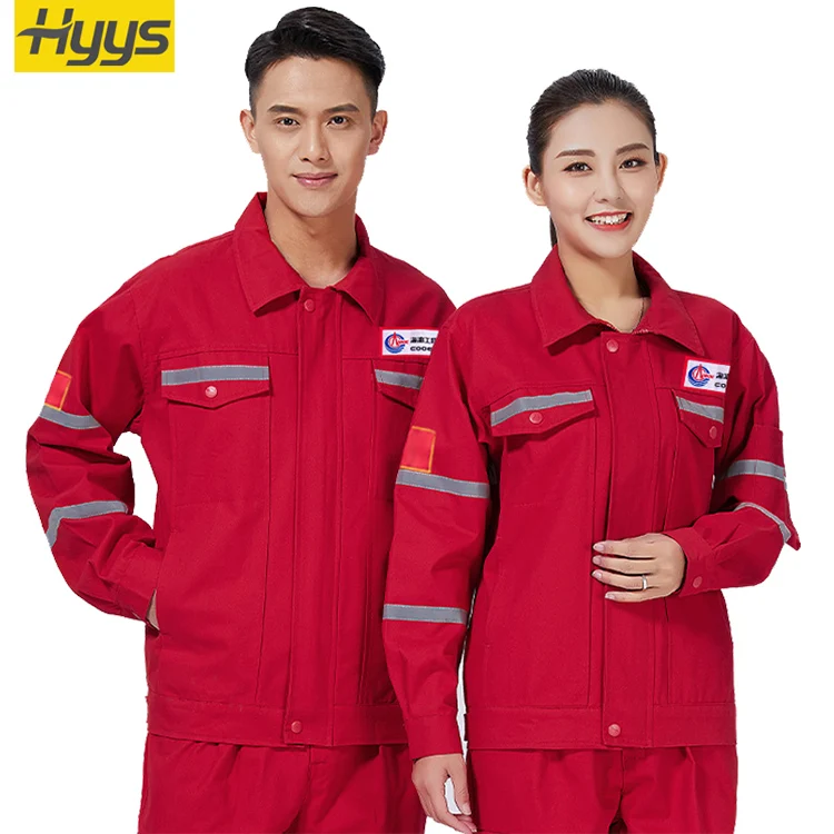 Pure Cotton Simple Skin-friendly Comfortable Work Uniforms Overalls Wear-resistant Breathable Working Clothes for Men