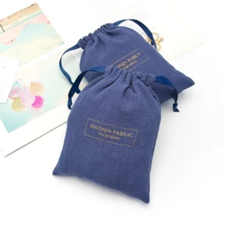 Hot Stamping Logo Custom Cotton Candle Bags Washing Cotton Candle Packaging Bags