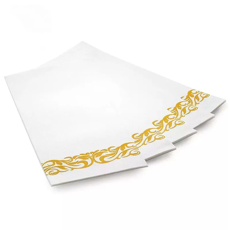 Soft airlaid disposable dust-free custom logo napkins tissue paper serviettes napkin