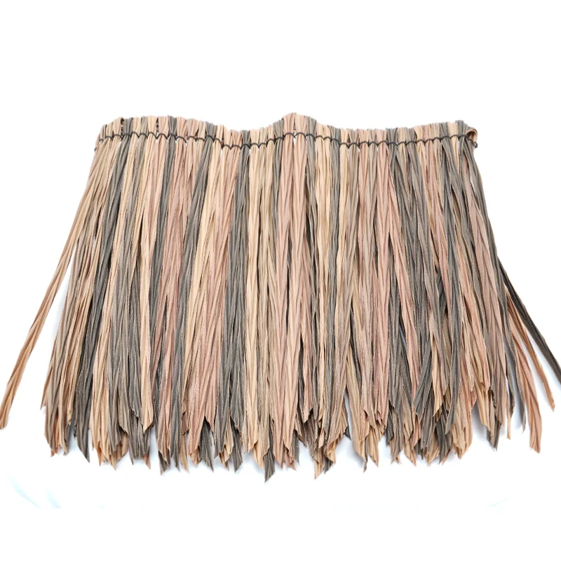 Wholesale waterproof fireproof artificial straw thatch roof synthetic synthetic straw roof