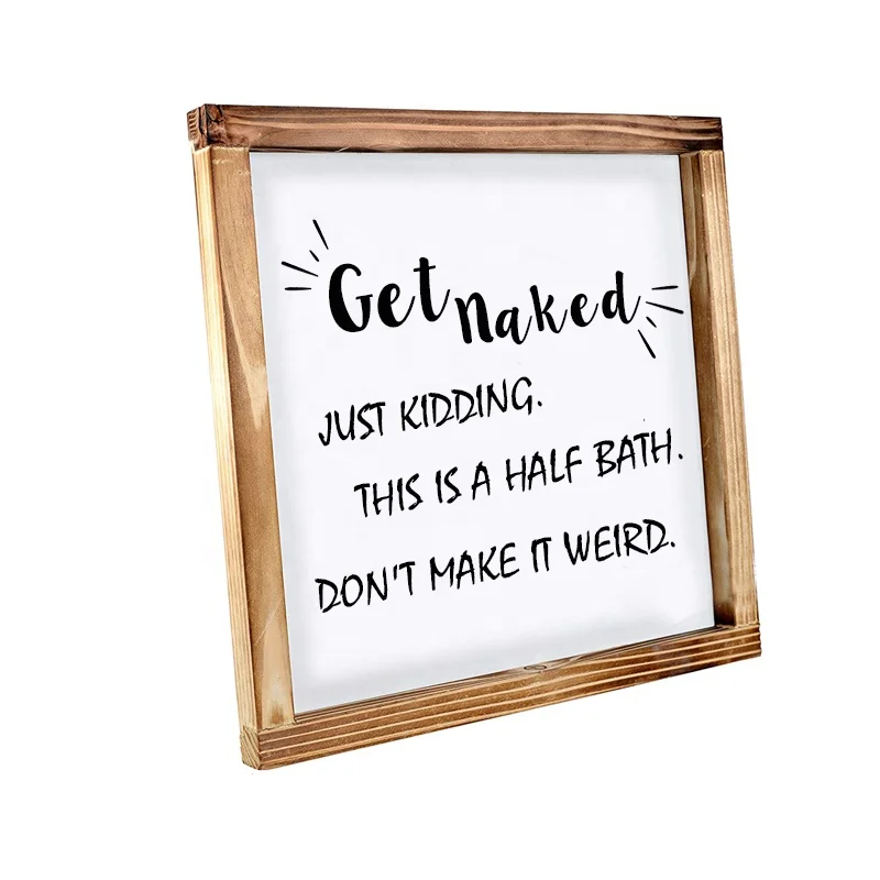 Дом ванная комната стены арт Декор раздеться Знак 12x12 дюймов ванная комната Знаки Декор стены фон с изображением деревянной стены декора