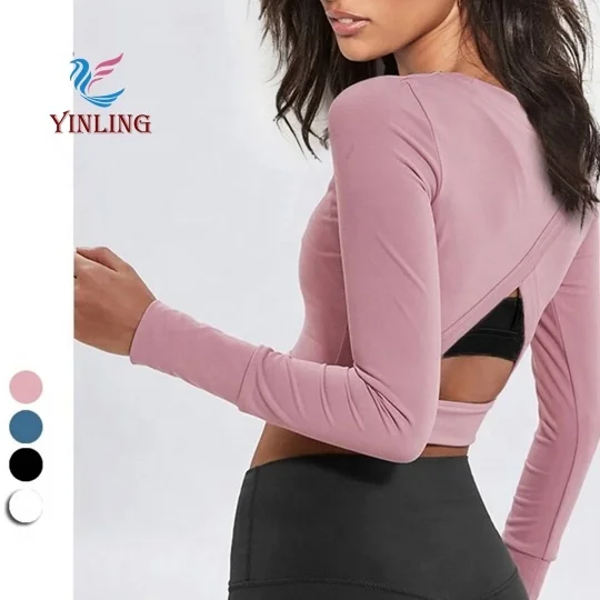 Wholesale New Style Sports Bra custom long sleeve Sports Clothes Breathable Sport Yoga Clothes