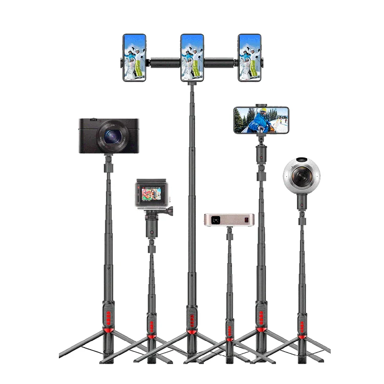 360 Rotating Flexible Tripod Mobile Phone Universal Live Camera Artifact Multifunctional Selfie Stick Aluminum Digital Camera